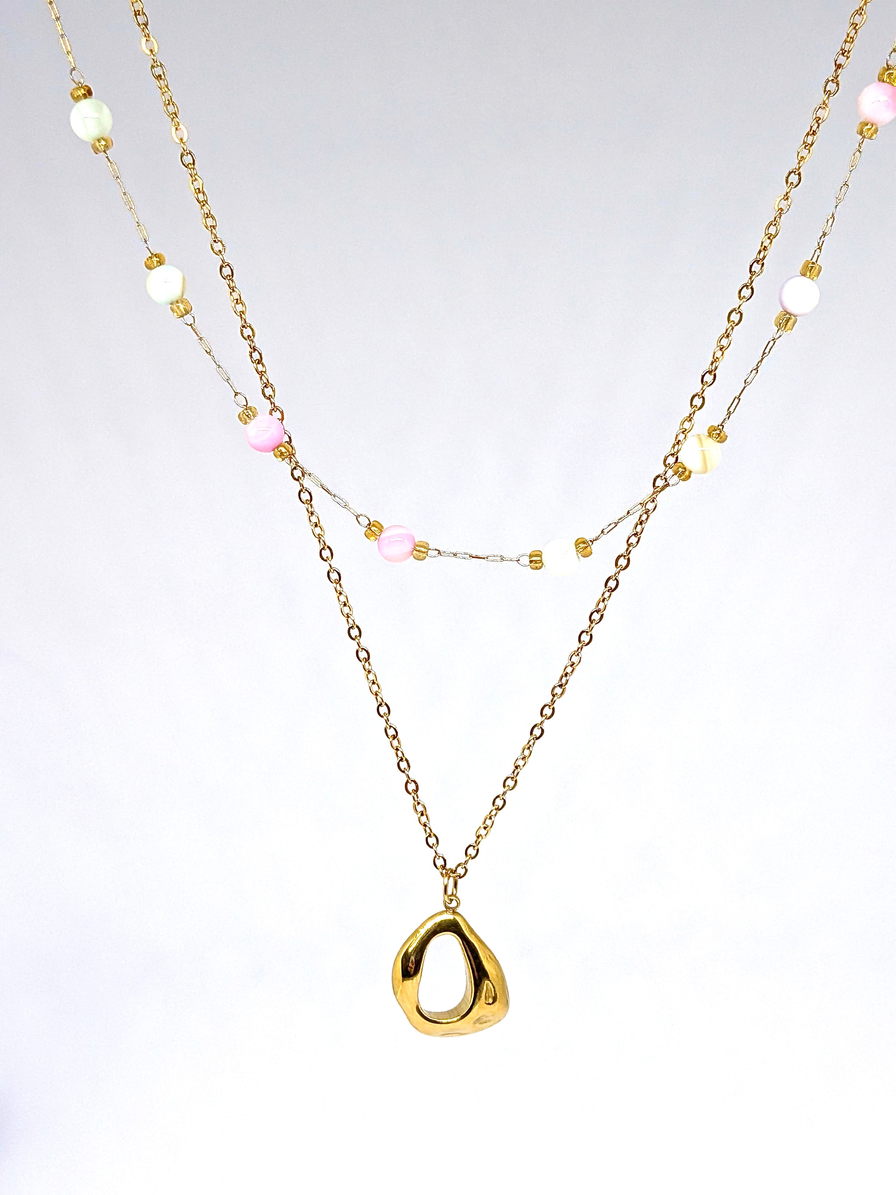 Beaded becoming necklace