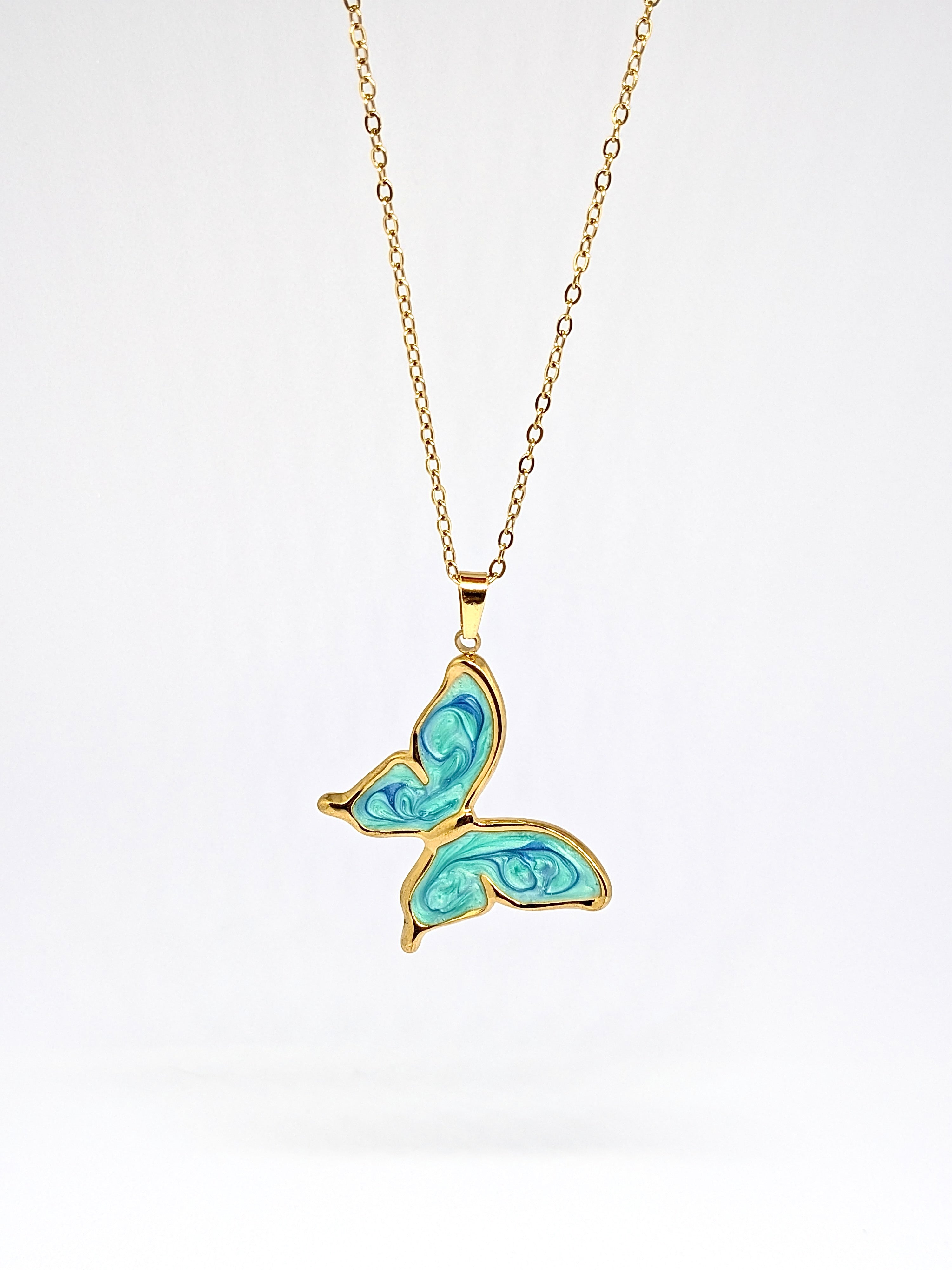 Marble Butterfly pendant