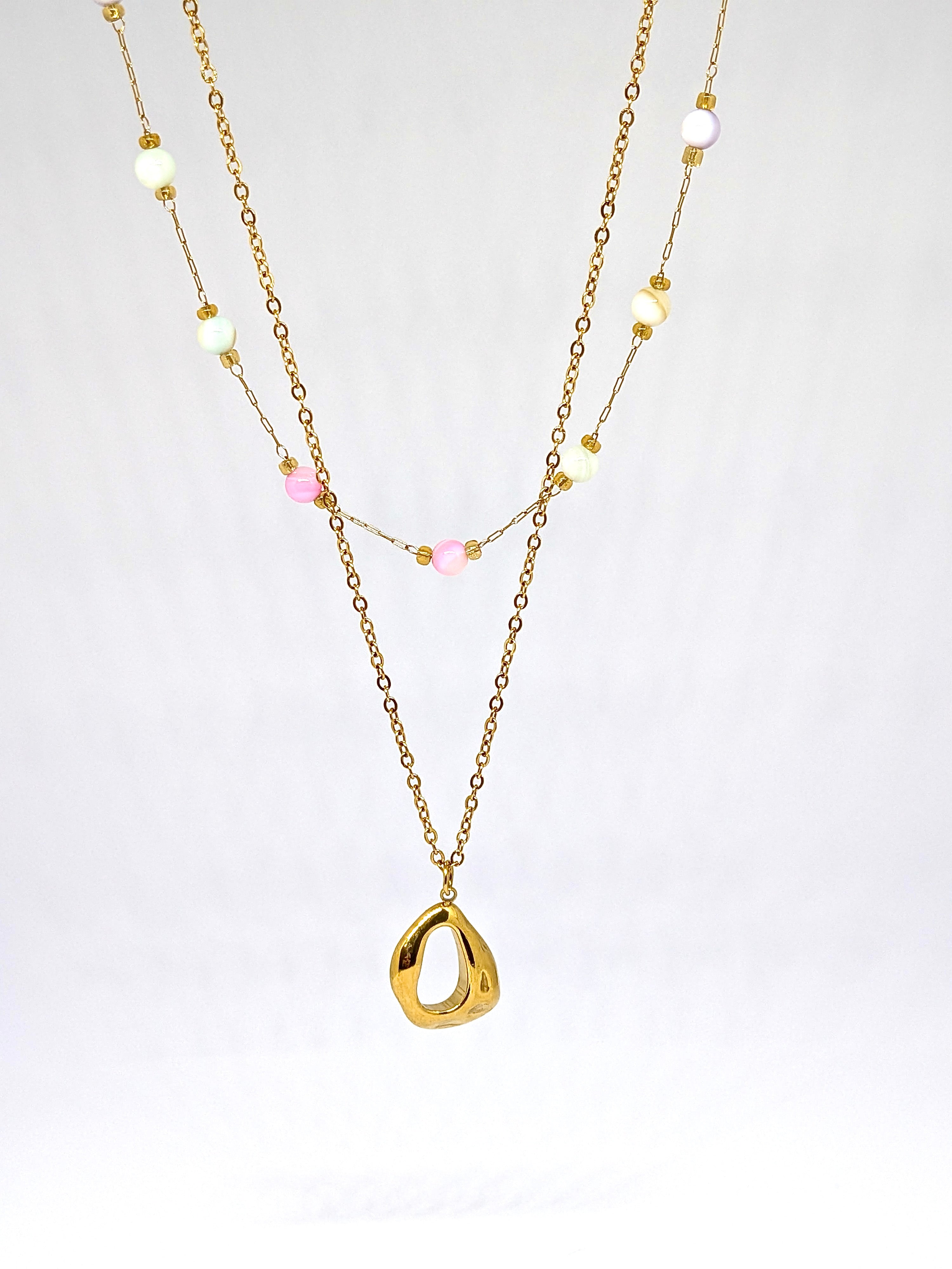 Beaded becoming necklace
