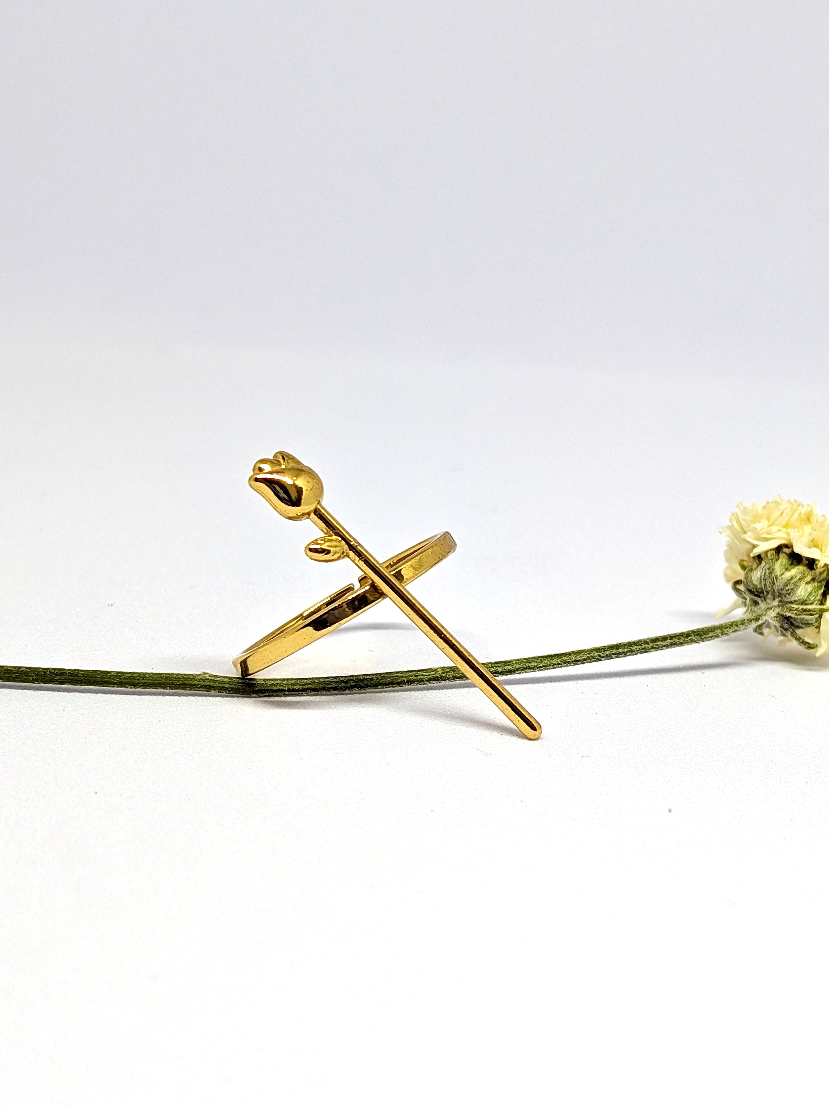 Rose stick ring