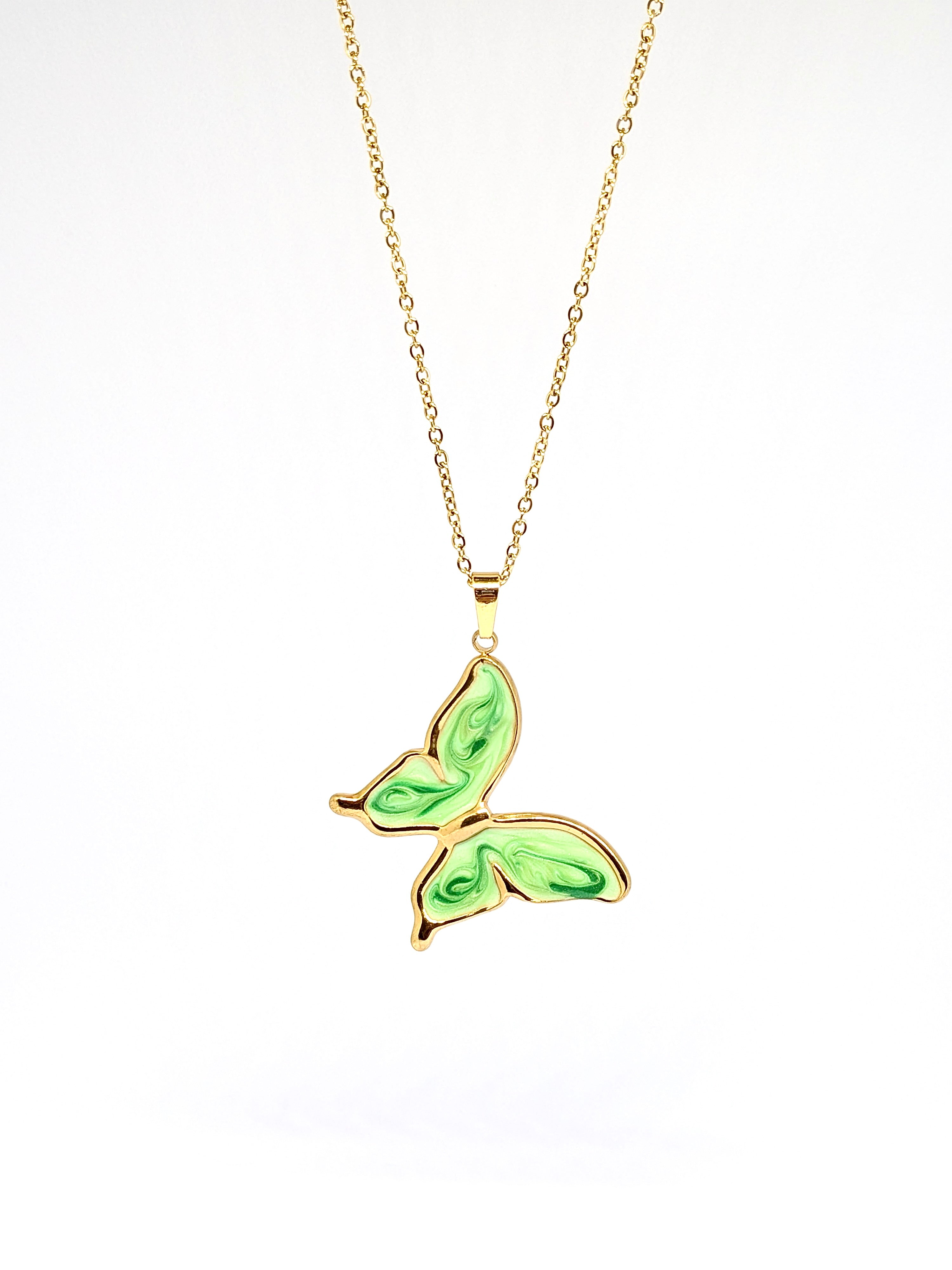 Marble Butterfly pendant