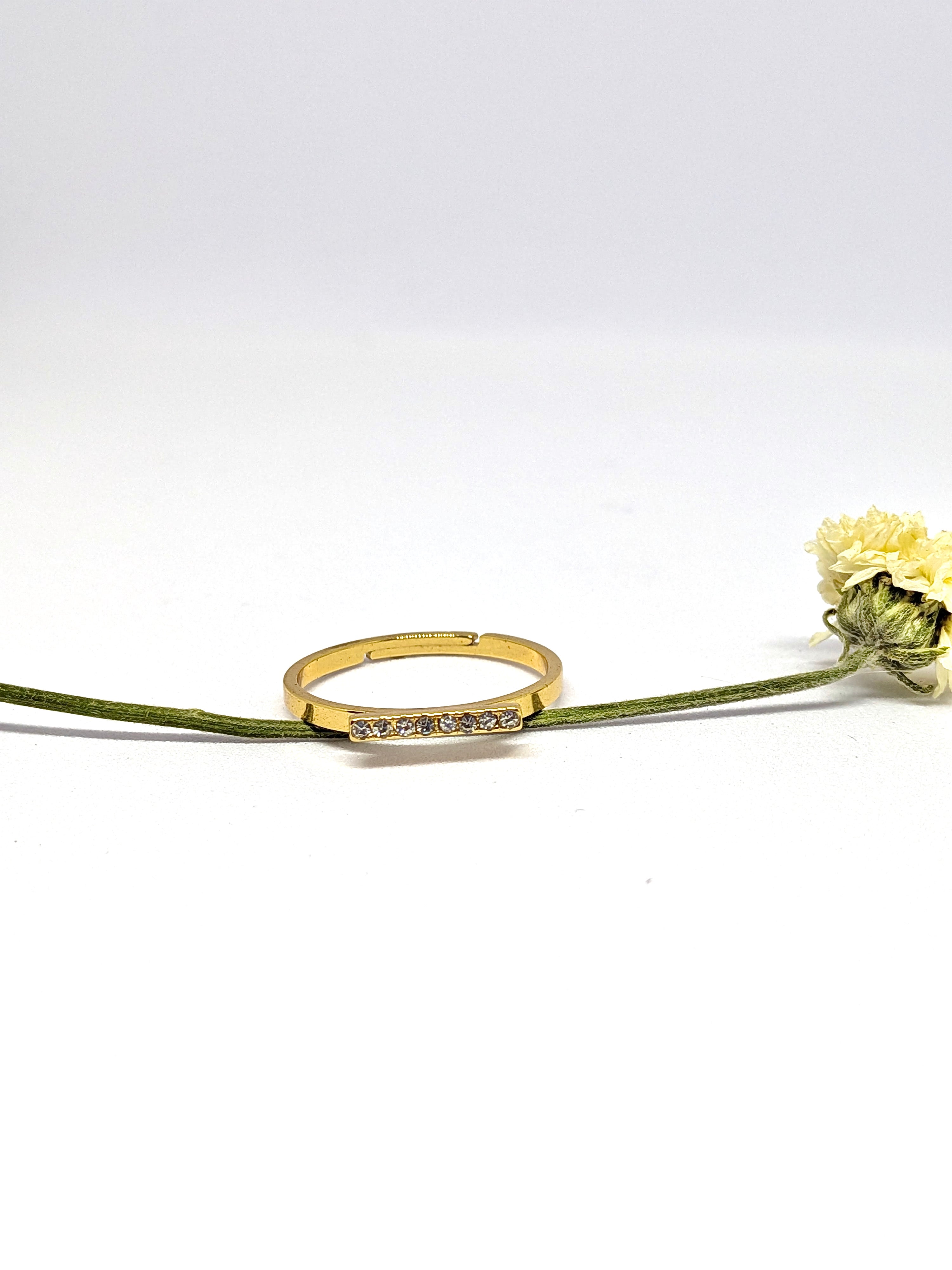 Studded bar ring