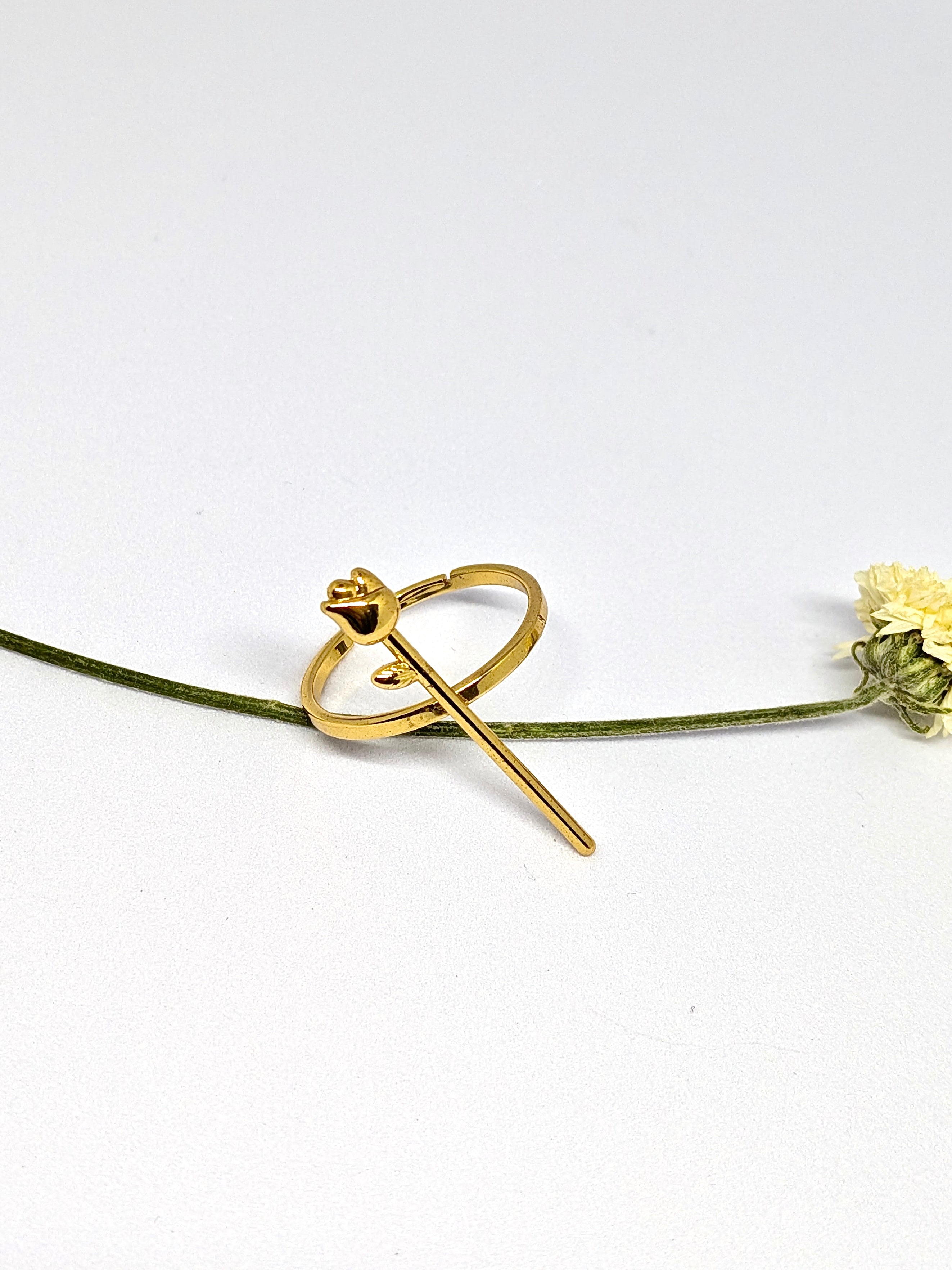 Rose stick ring