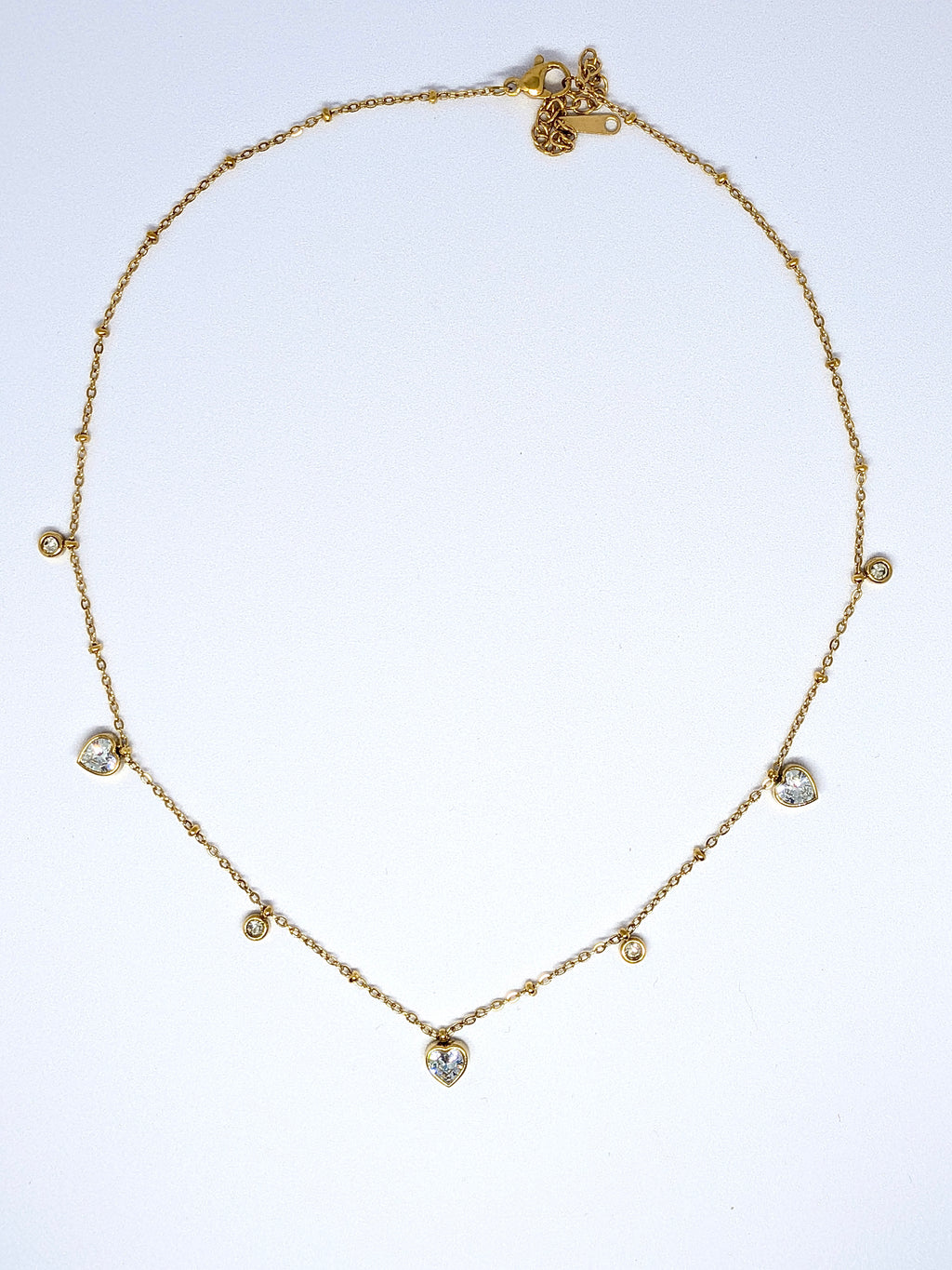 Heart diamonds necklace