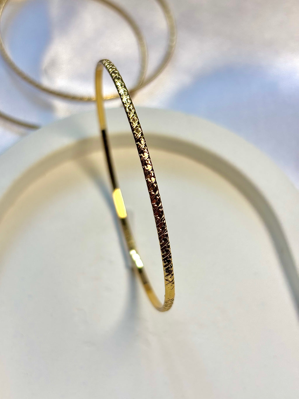 Textured bangles set of 3