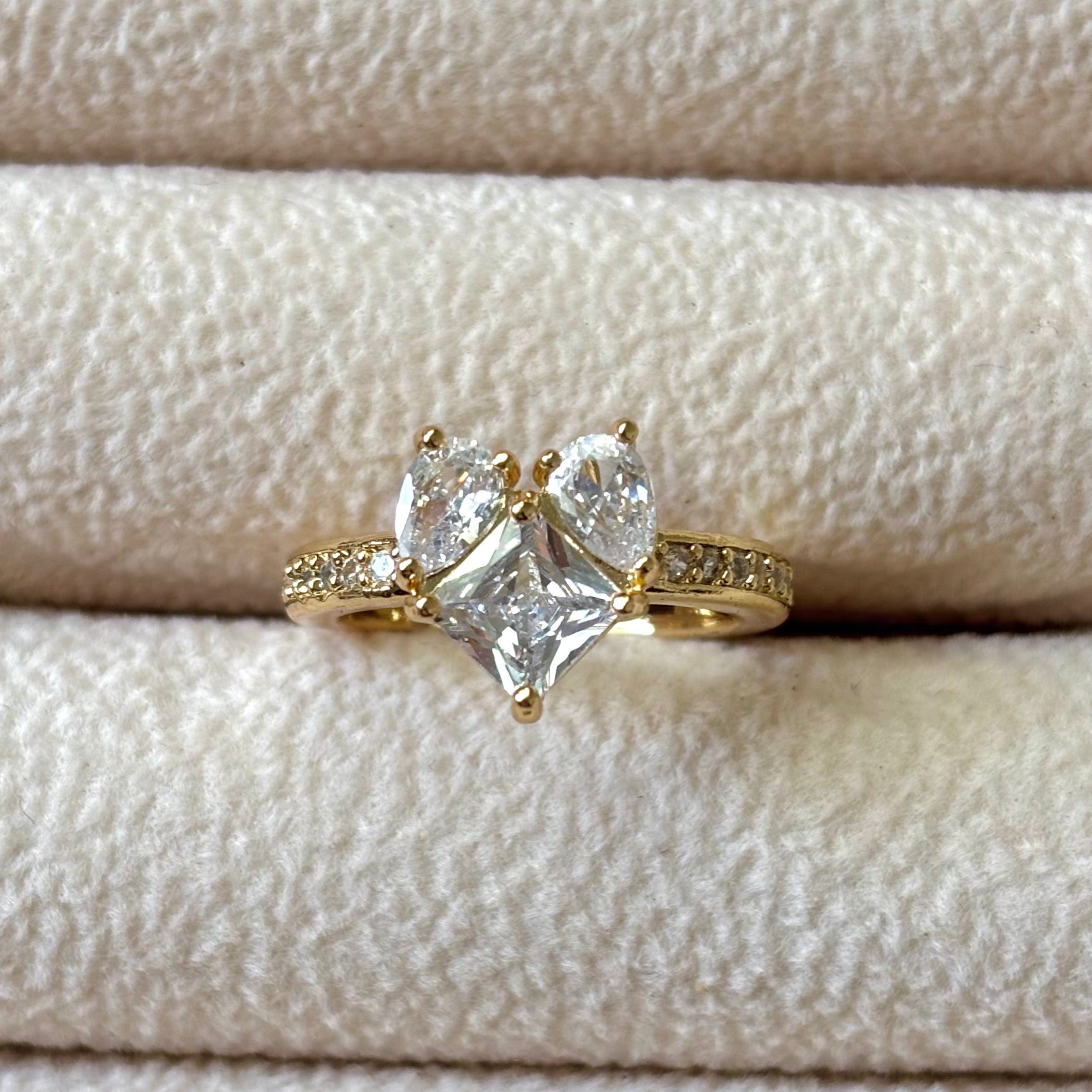 Heart of stones ring