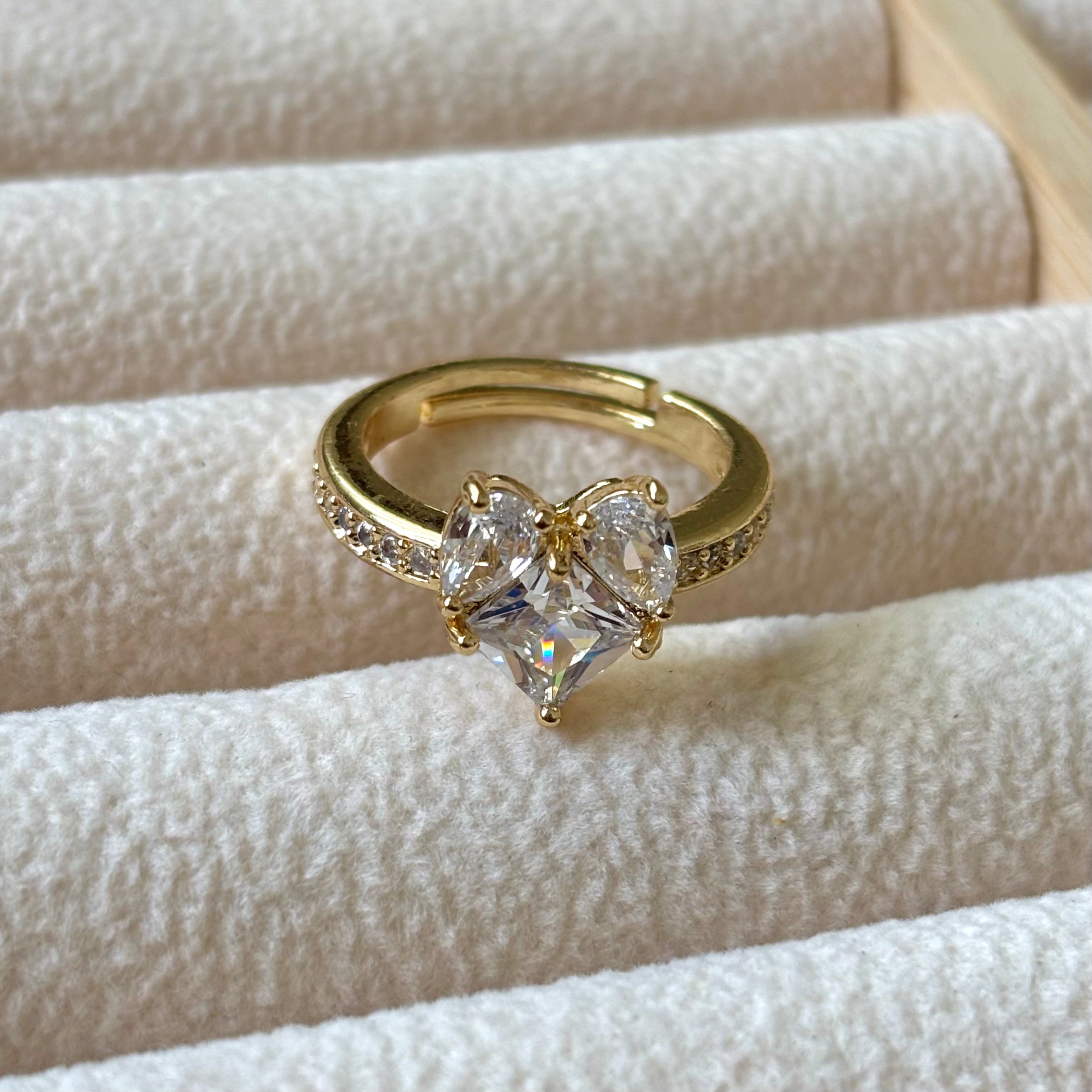 Heart of stones ring