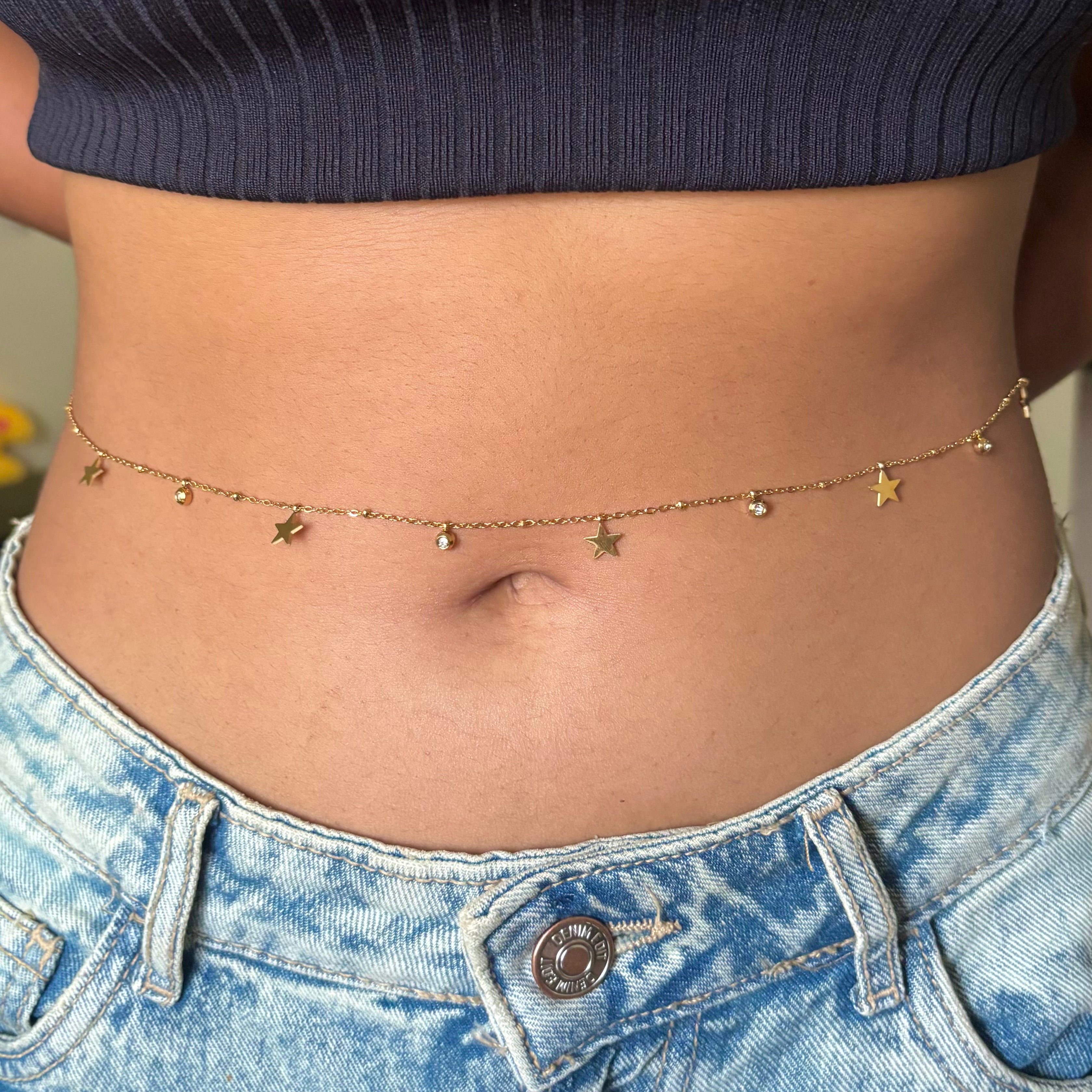 Stars in elegance waist chain