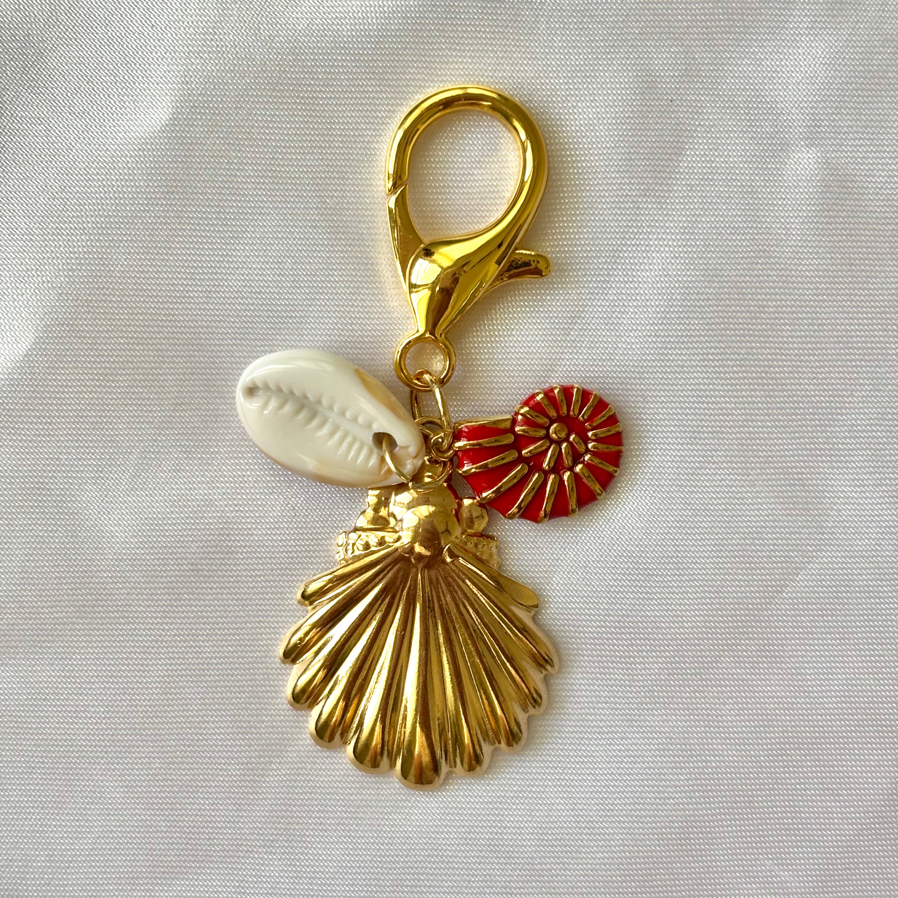 Red shell keychain