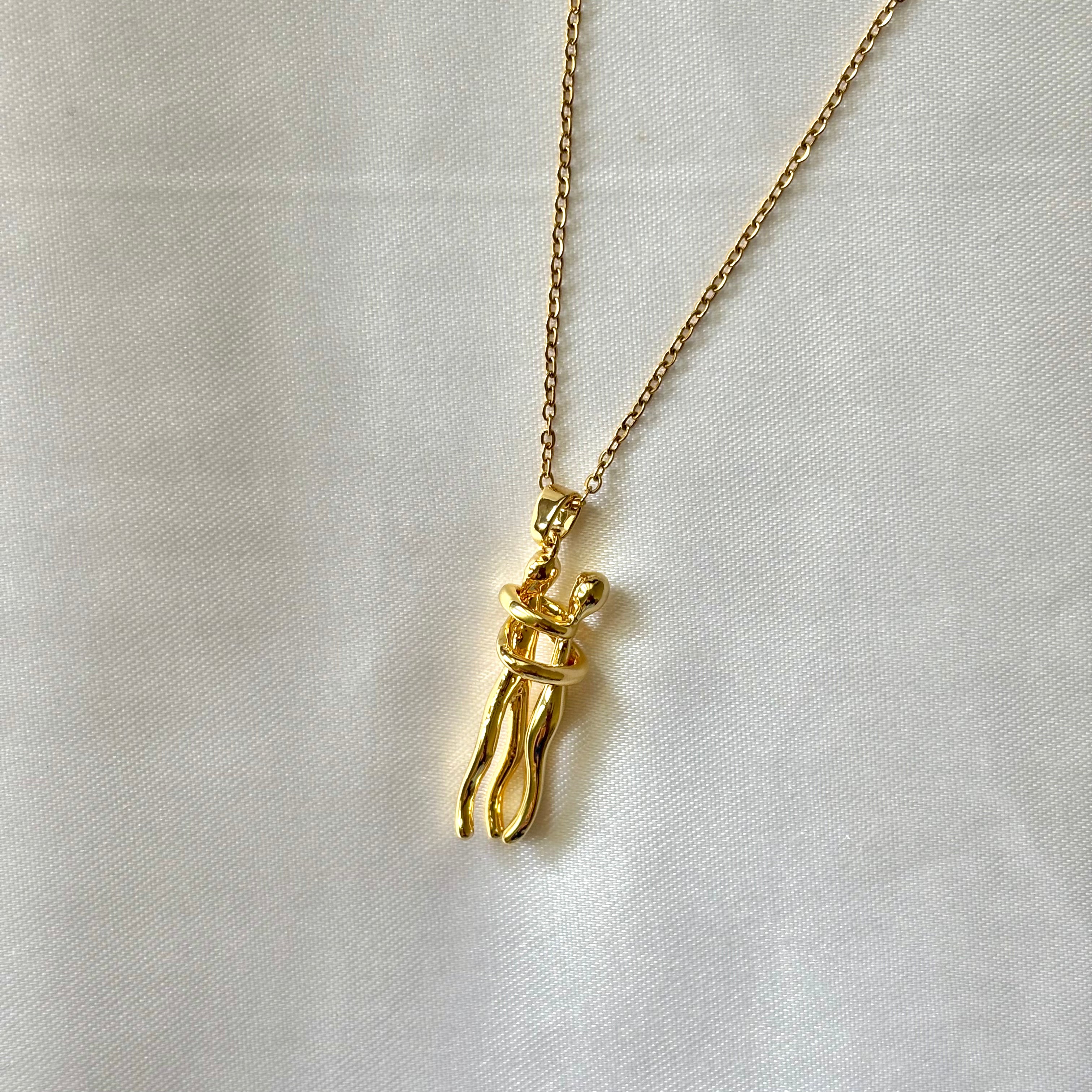Couple hug pendant