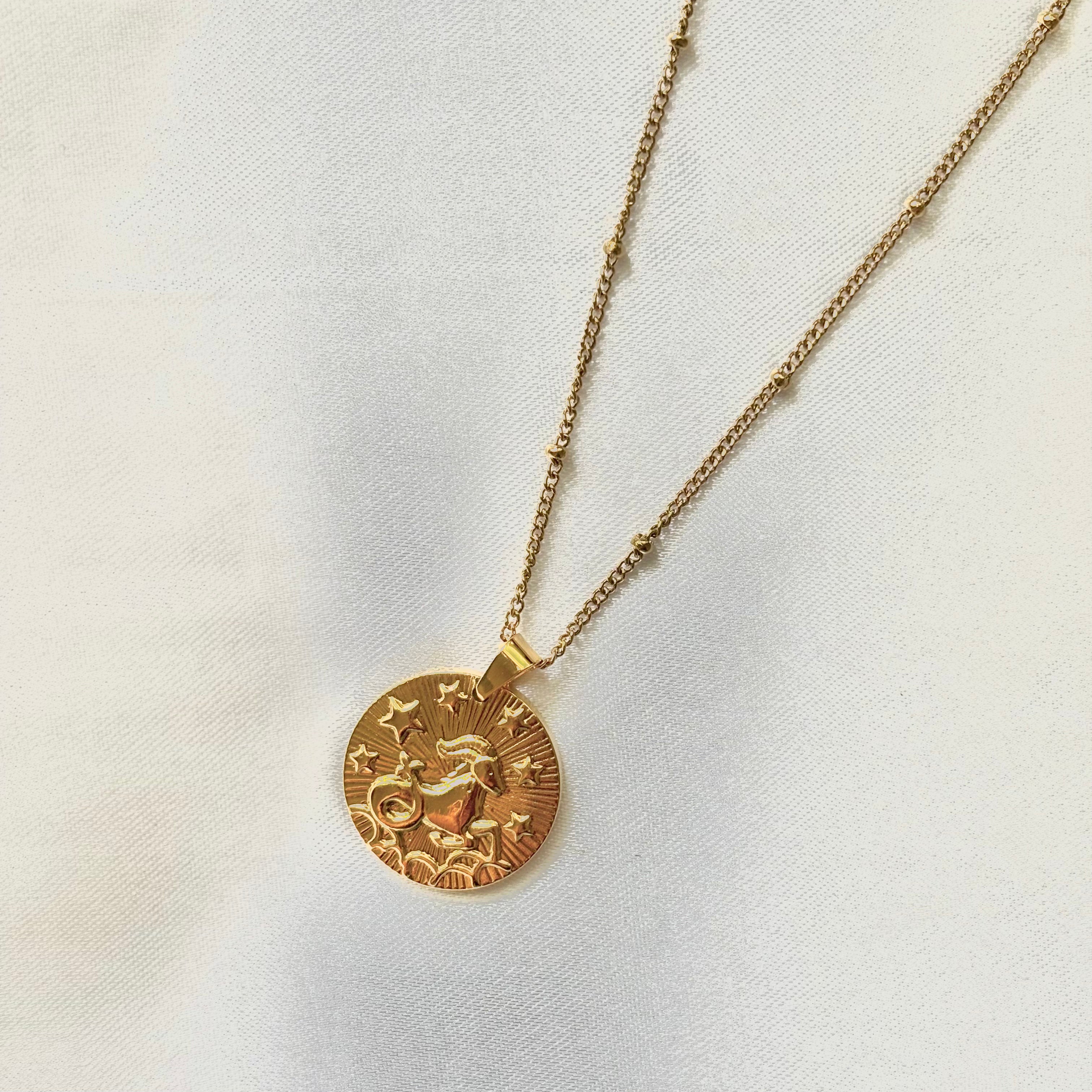 Capricorn zodiac pendant