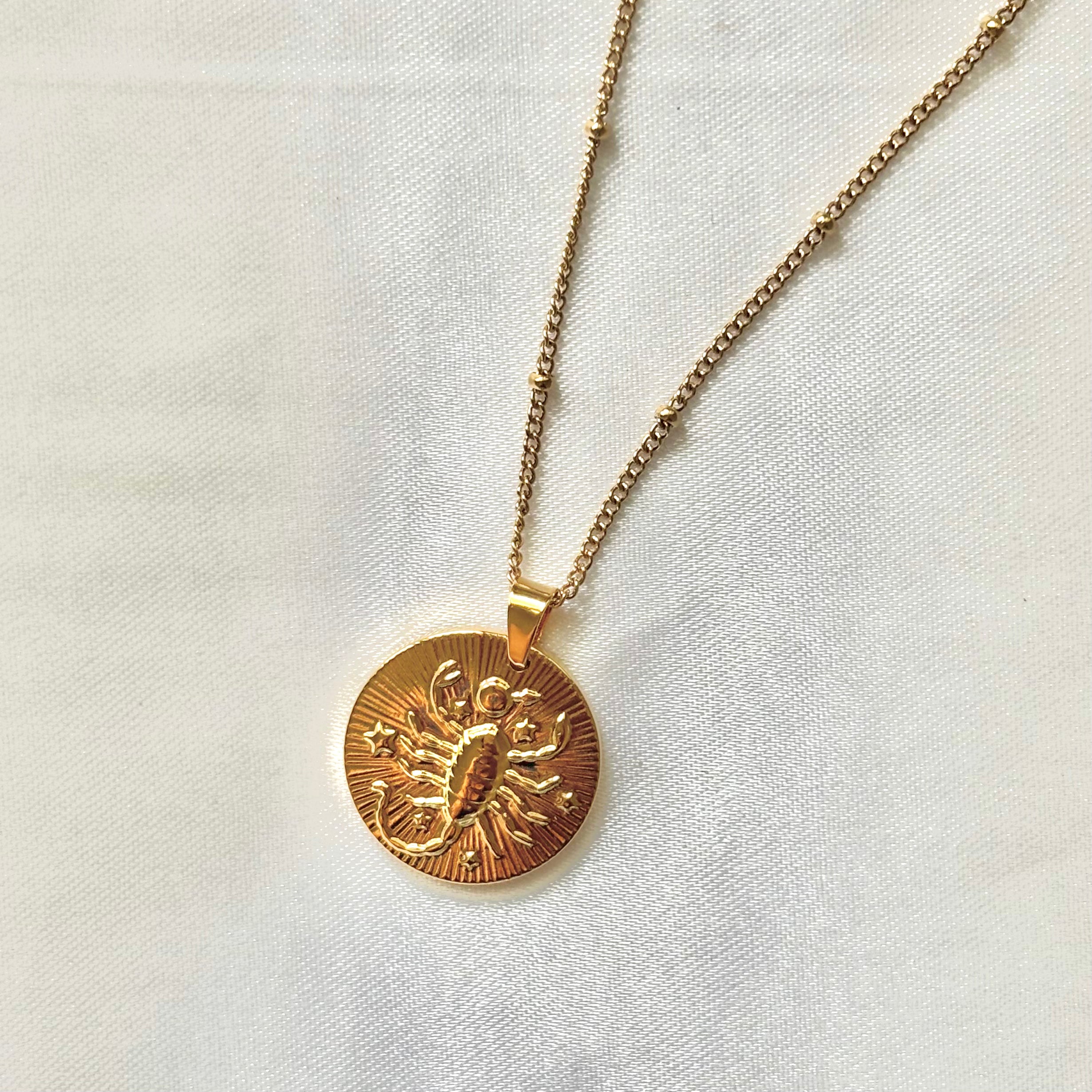 Scorpio zodiac pendant