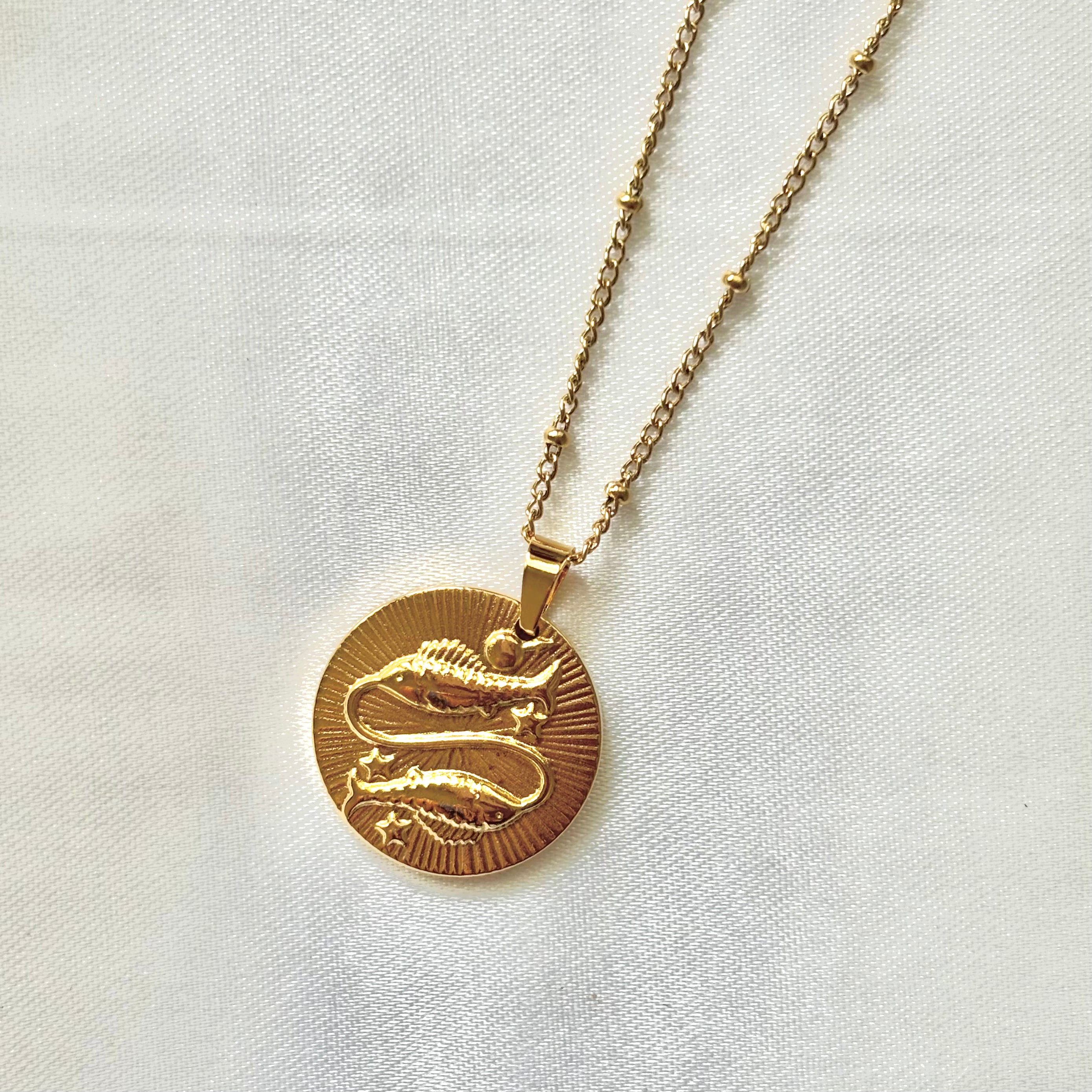 Pisces zodiac pendant