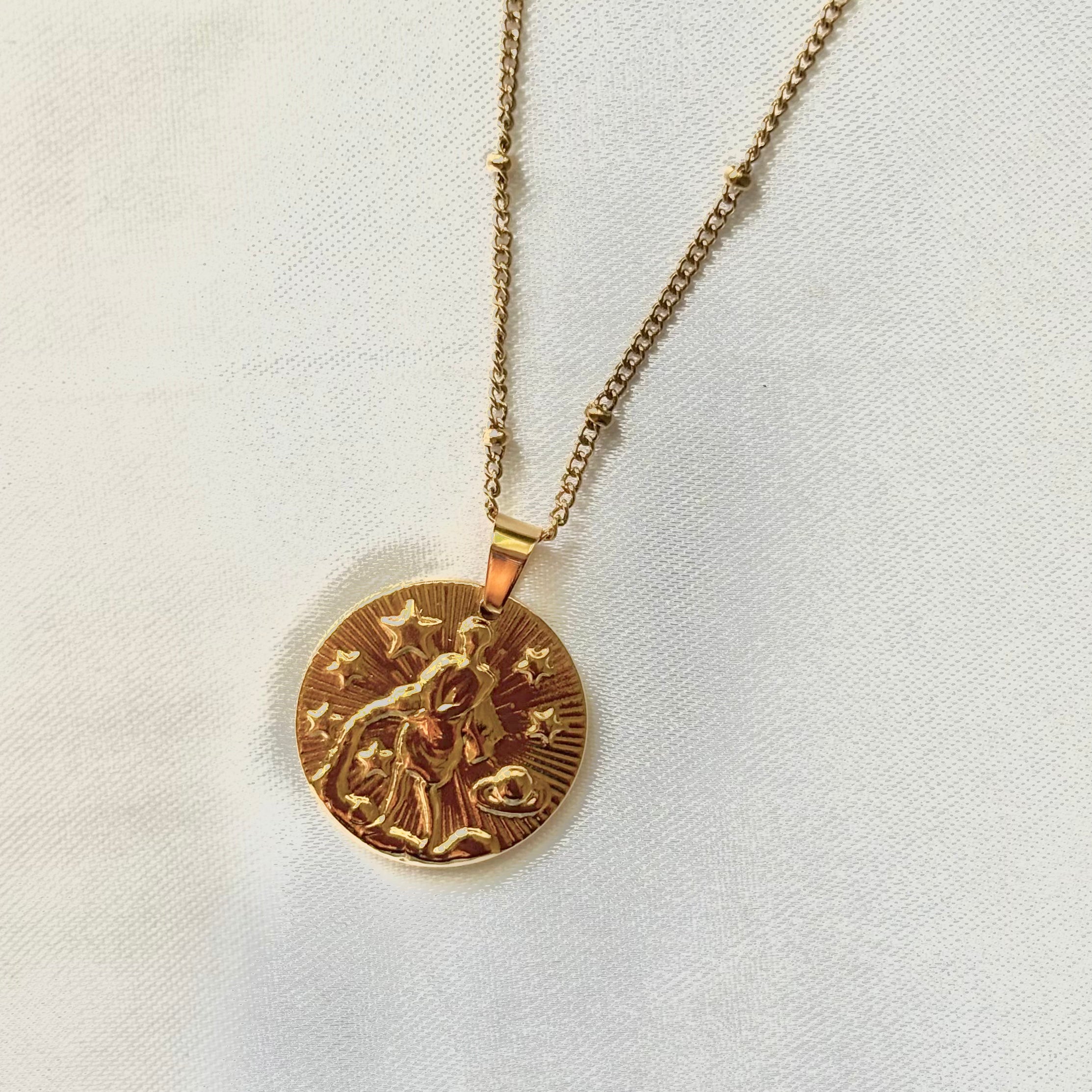 Aquarius zodiac pendant