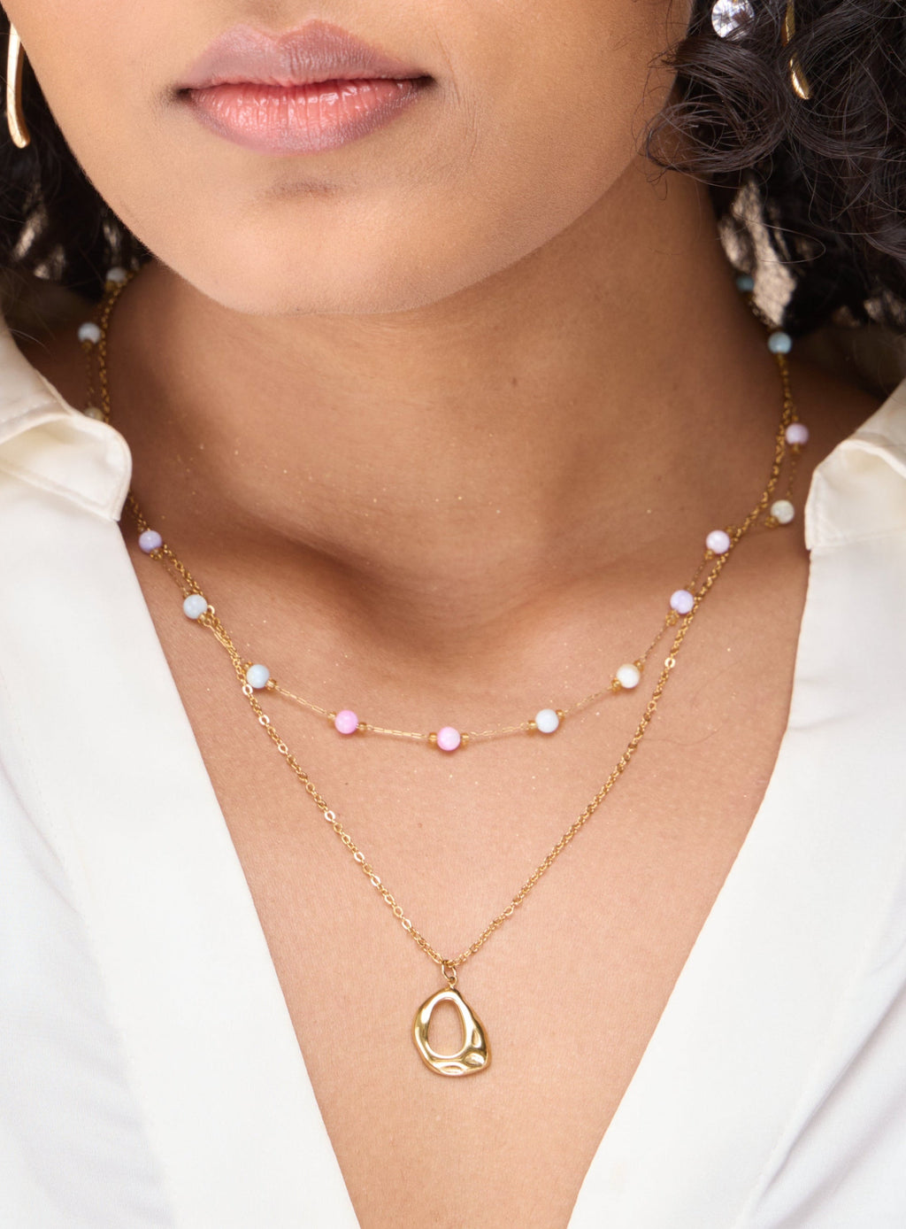 Beaded becoming necklace