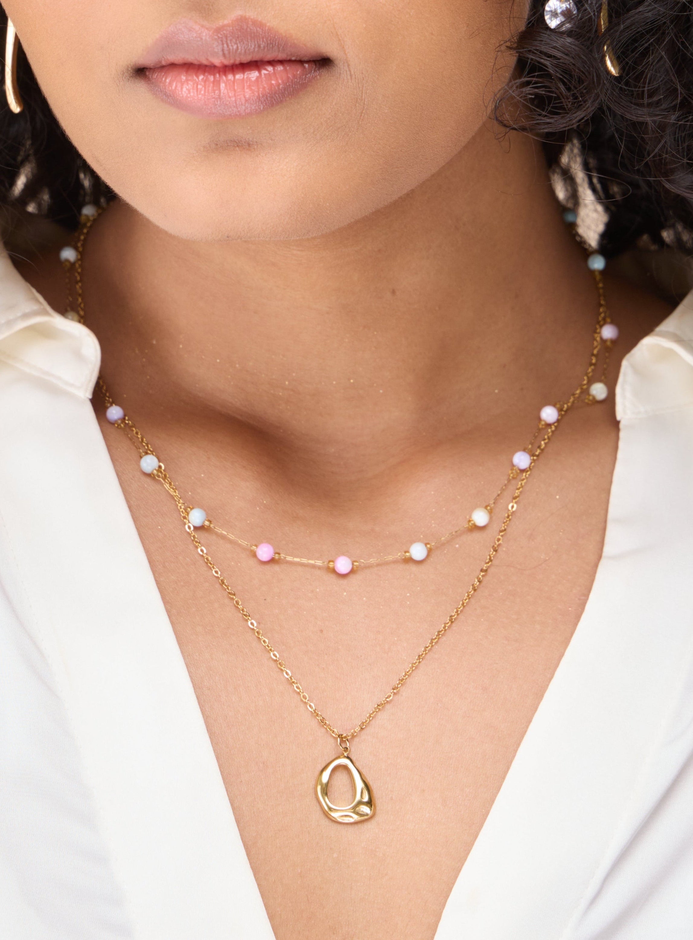 Beaded becoming necklace