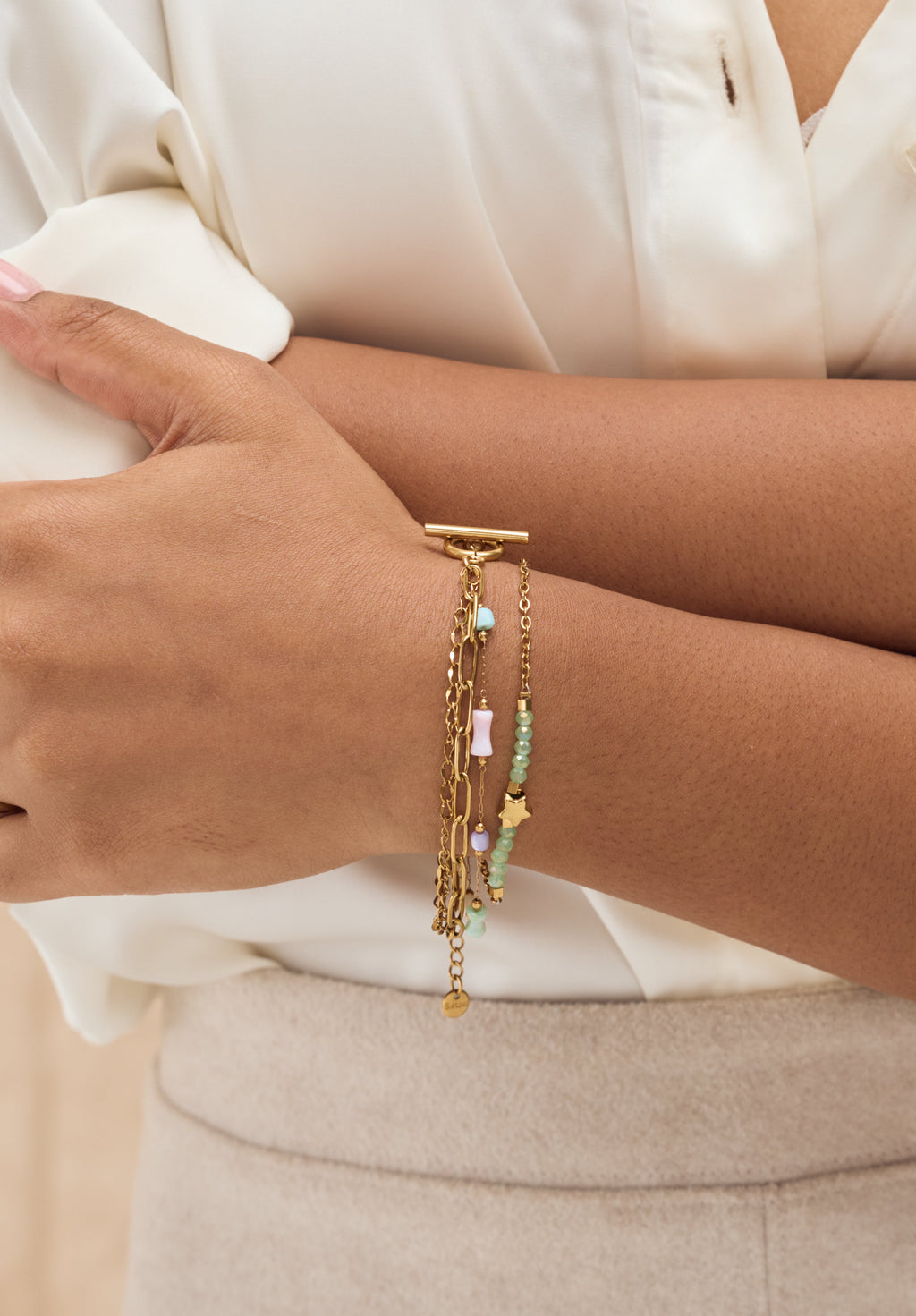 Stars and beads bracelet